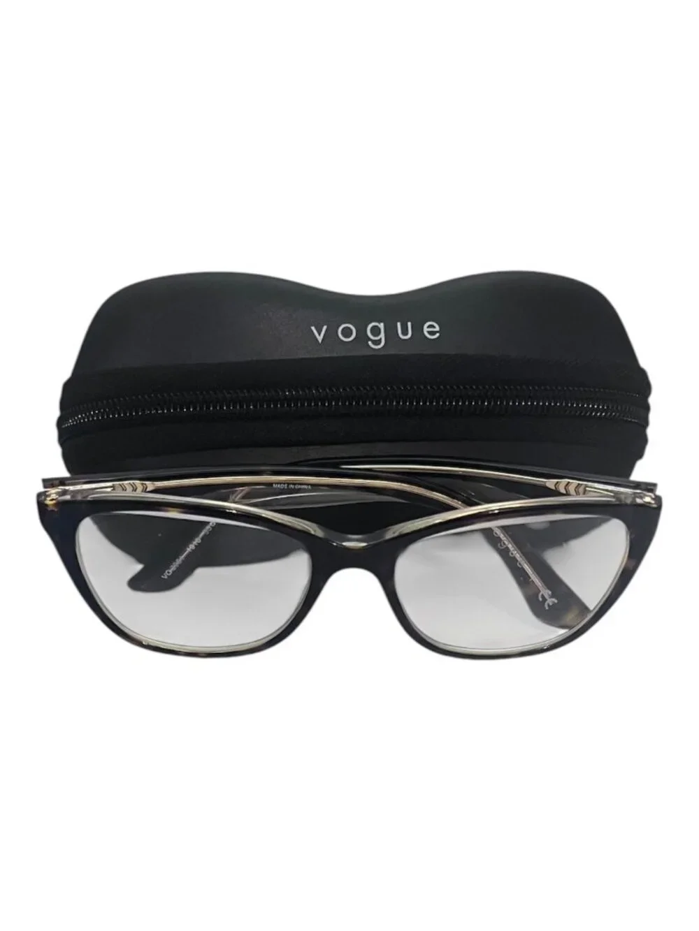 Vogue VO2961 1916 Women's Eyeglass Frames Brown Tortoise 53-17-135 With Case